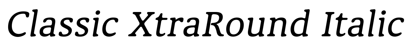 Classic XtraRound Italic